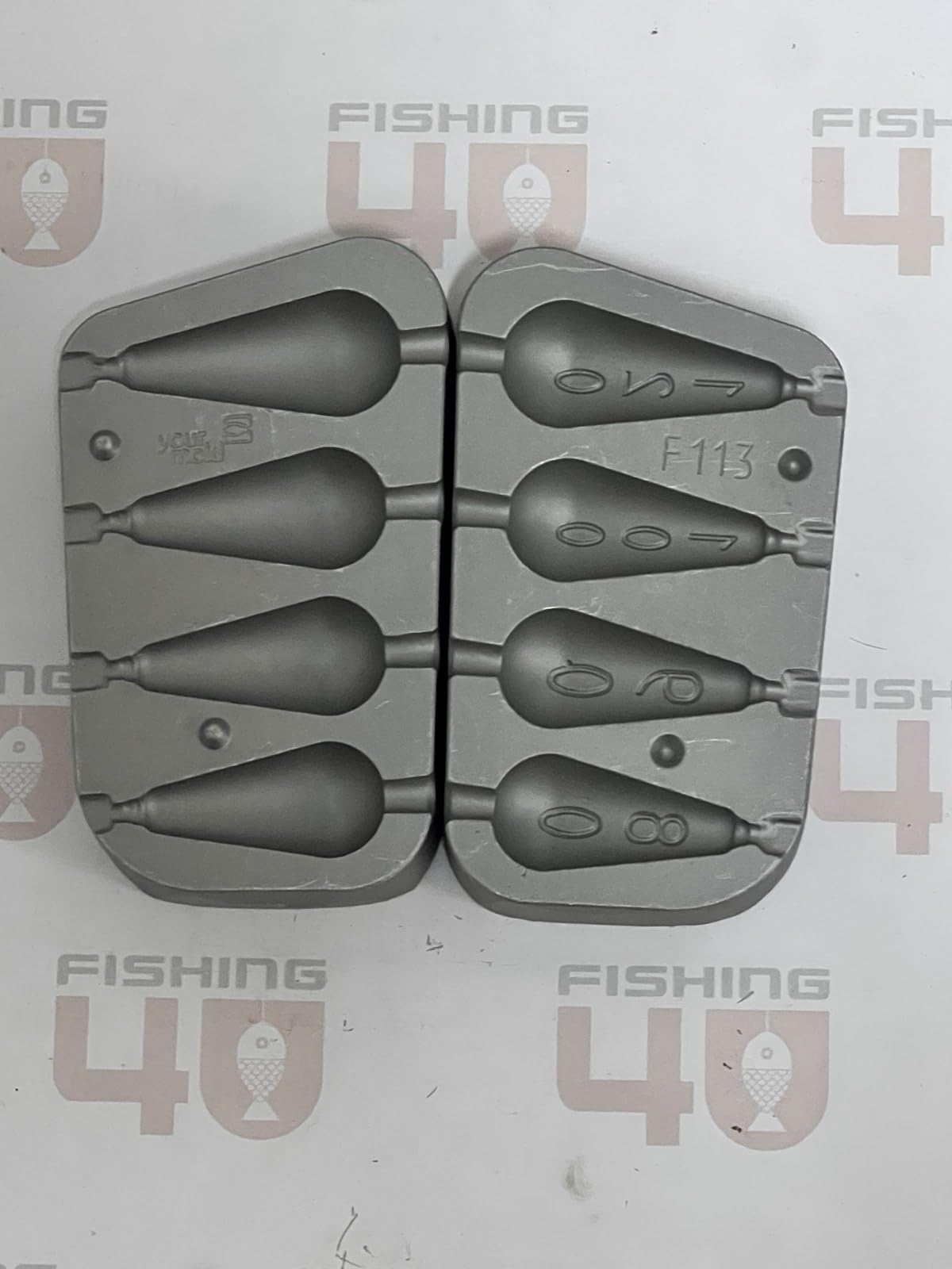 Pear Fishing Weight Mould 80-90-100-120 g Sea Boat, Carp Fishing / 100pcs Barrel Swivels Included