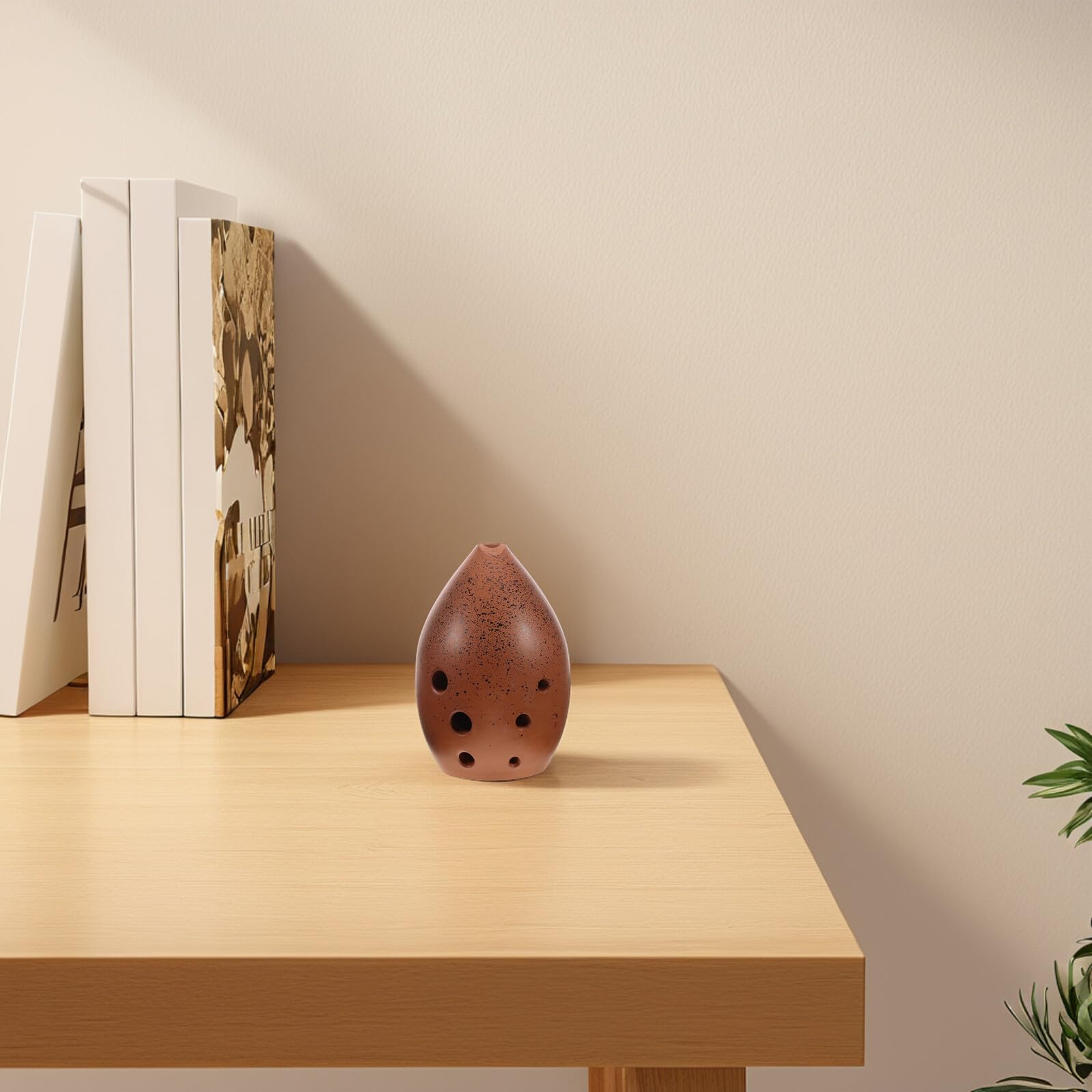 MAGICLULU Ocarina Flauto in Ceramica a 8 Fori G Tono Strumento Musicale Xun per Adulti e Bambini Principianti con Panno Pulizia Apprendistato Tradizionale Etnico