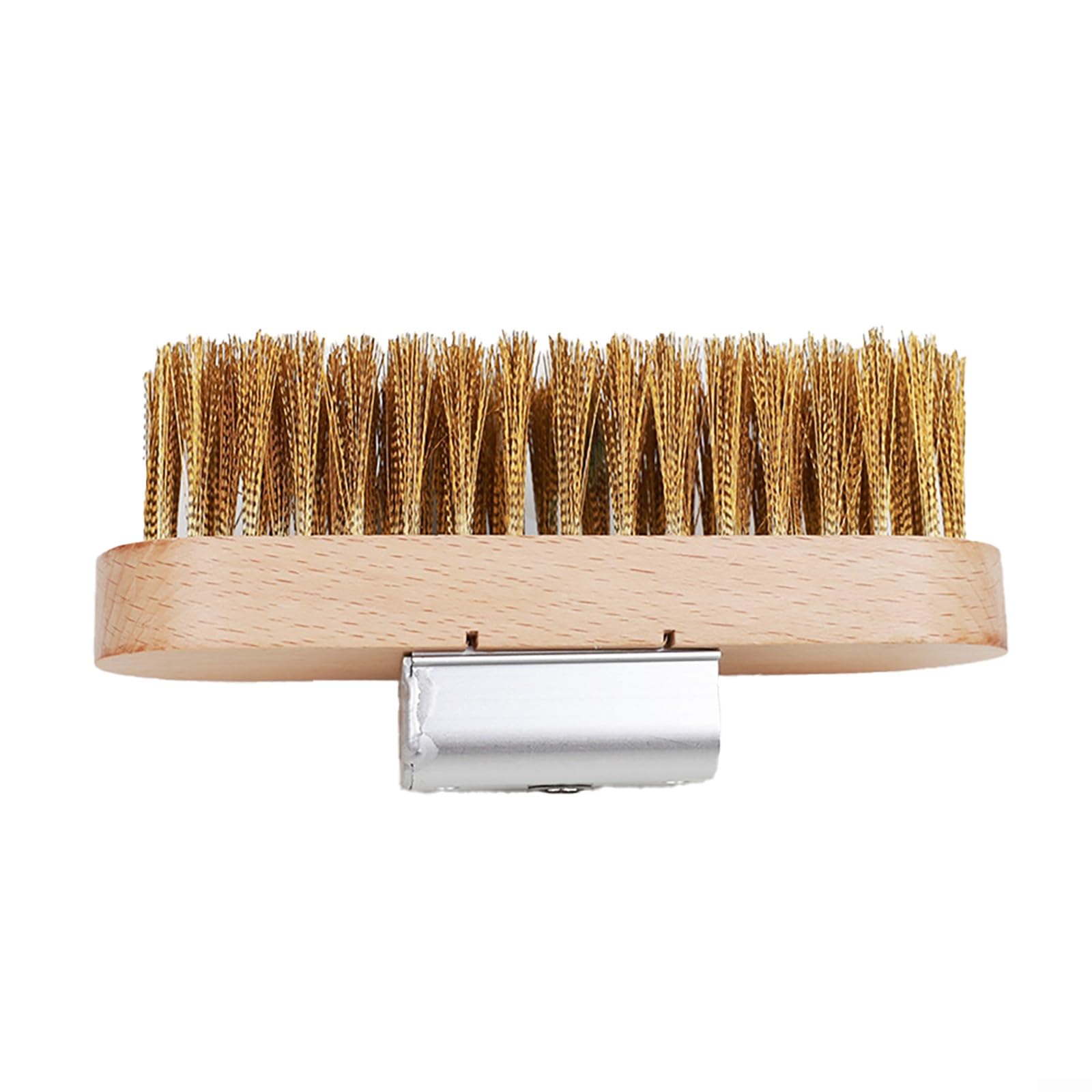 Brosse métallique pour four et pizza, longue avec grattoir en laiton, réglable