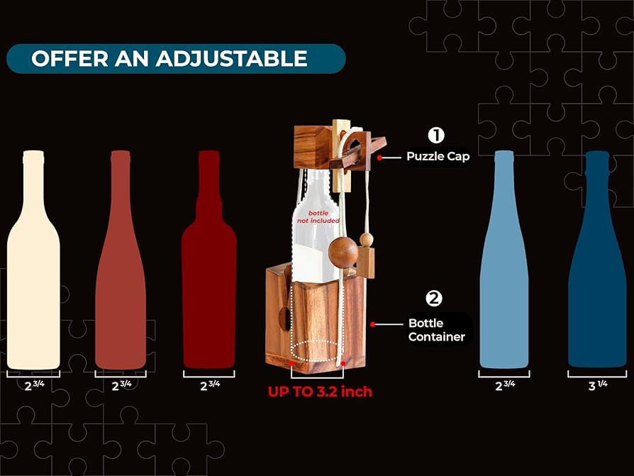 Amazon.co.jp: BSIRI楽しい ワイン ギフト ゲーム ボトル パズル