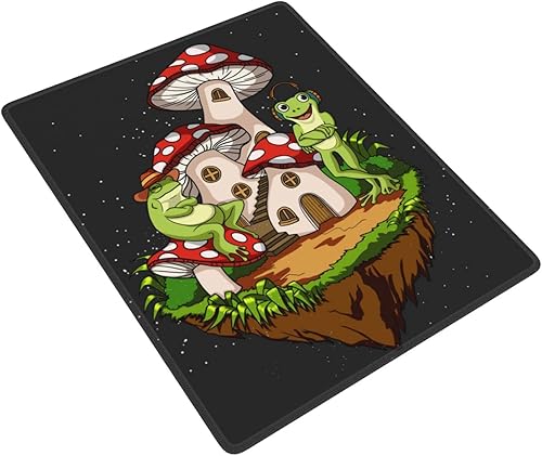 Miniatura 3 de Alfombrilla antideslizante para mouse con borde cosido, base de goma para laptop, trabajo y hogar, 7 x 9 pulgadas