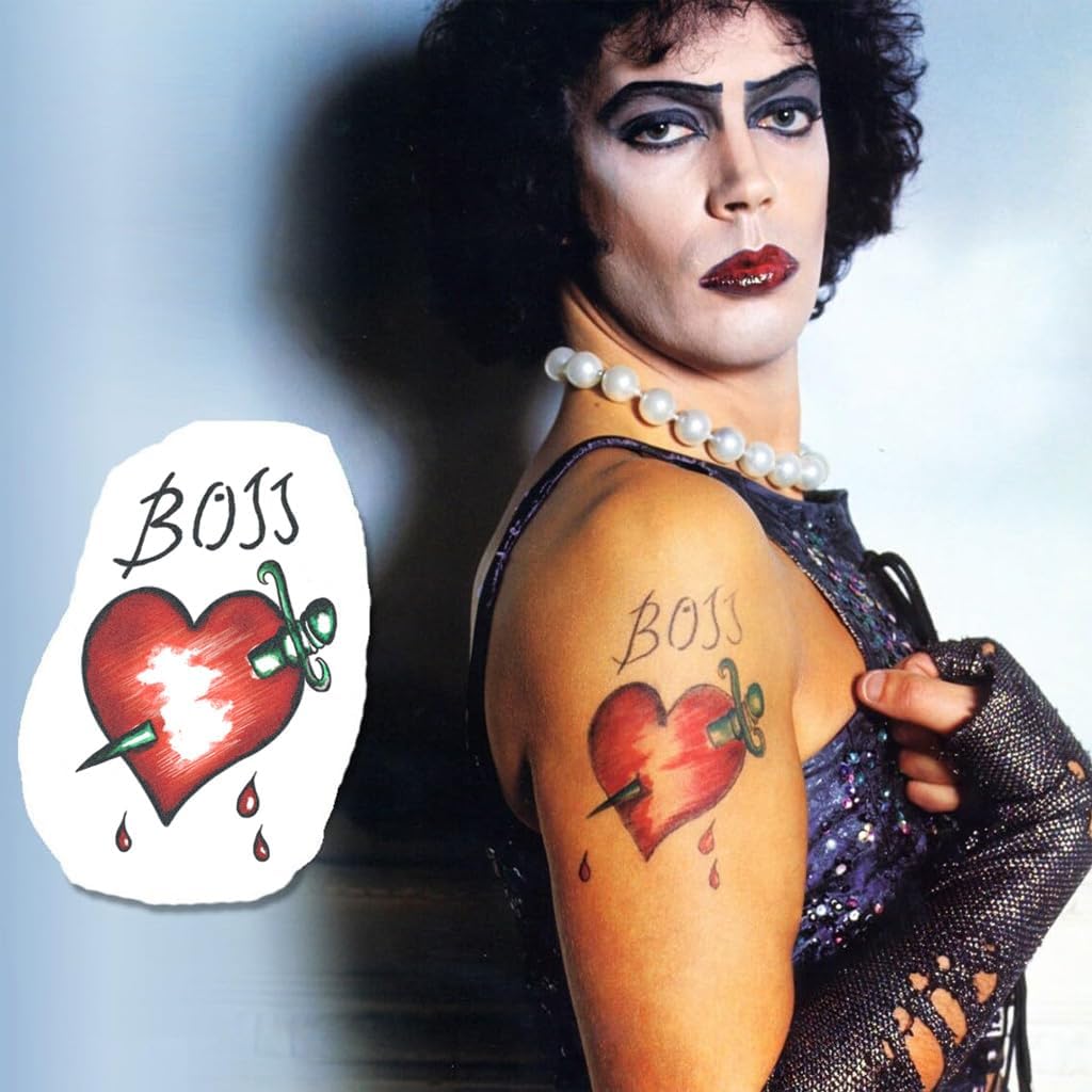 Frank N Furter Temporary Tattoo/Rocky Horror Picture Show Costume