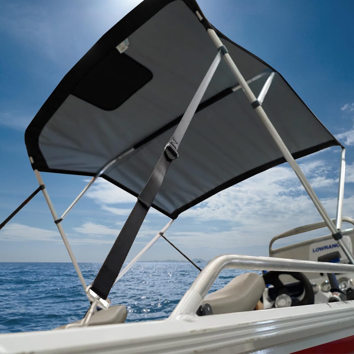 Oceansouth 3 Bow Bimini Top Bootsabdeckung mit integrierter Schutzhülle