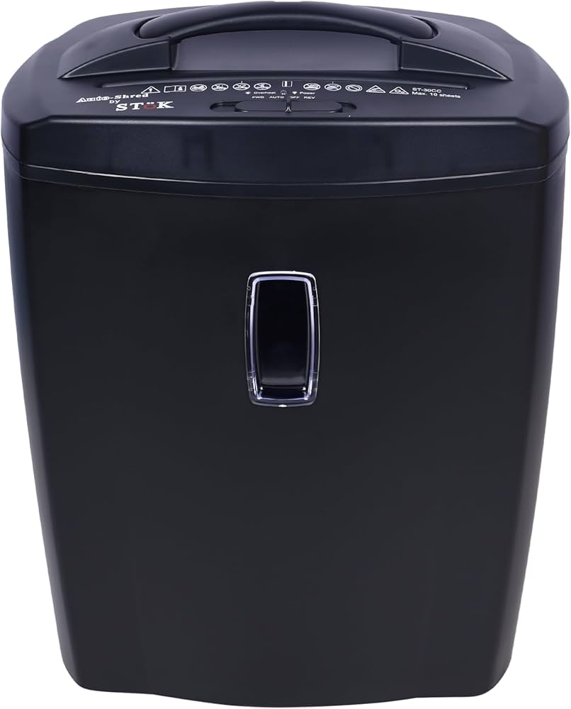 SToK (ST-30CC) 10 Sheet Cross Cut Paper, CD/DVD, and Credit Card