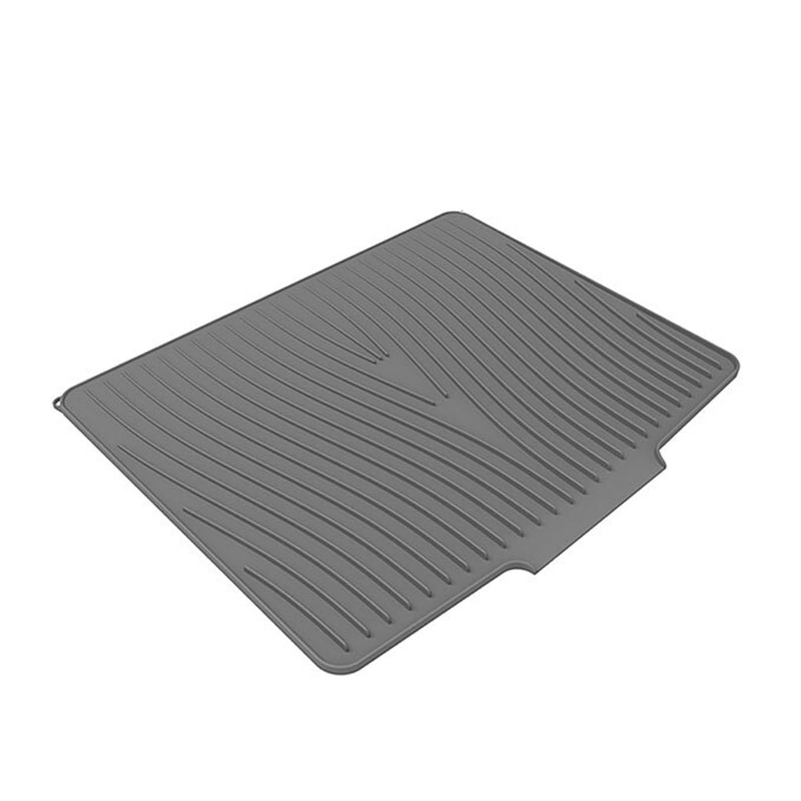 WZPTLKIBAD Silicone Dish Drying Mat, Non-Slip Tableware Drainer