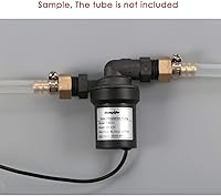 Vista 6 de bayite BYT-7A014 DC 12V Solar Hot Water Heater Circulation Pump with DC Power Supply Adapter Low Noise 3M Head 8LPM 2.1GPM