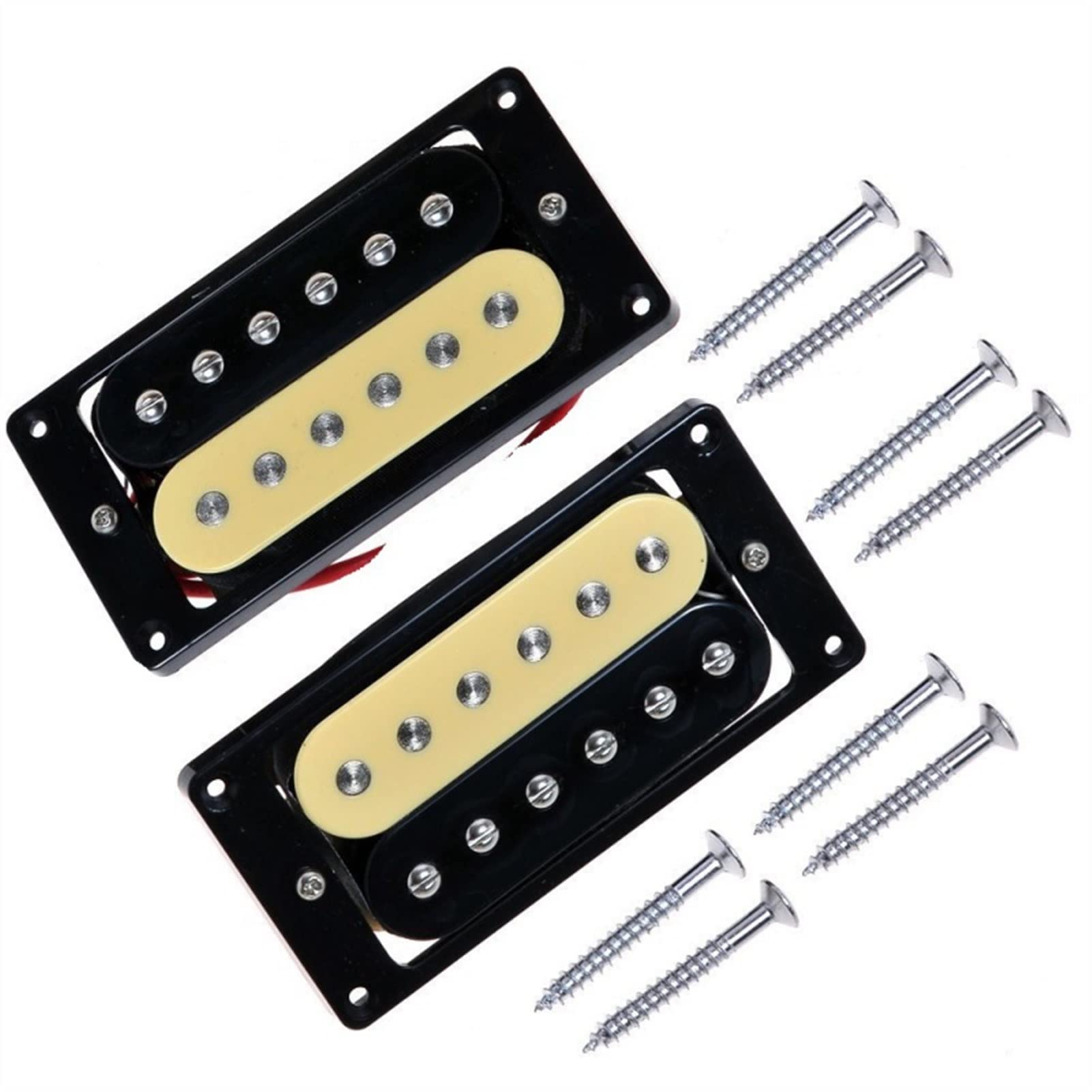 Pickups De Guitarra Eléctrica Pastillas De Guitarra De Doble Bobina Accesorios De Guitarra Amarillo Negro Set pastillas