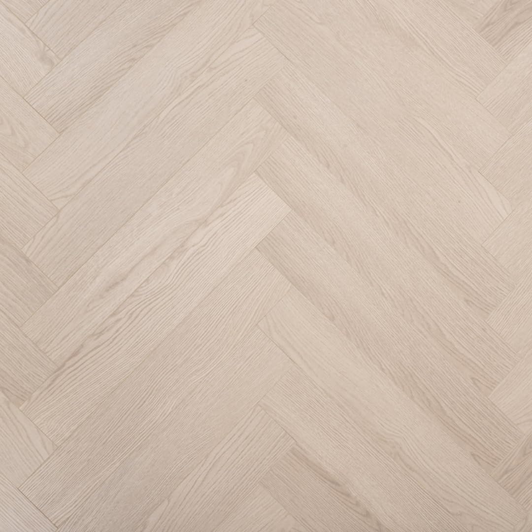 Laminate Flooring Hard Wearing 12mm Thick Herringbone – Modern Wood Effects, Click Fit, Water-Resistant Laminate – Ideal for Living, Bedroom & Hallway Floors - 1.8m² Coverage Per Pack (Sandstone)