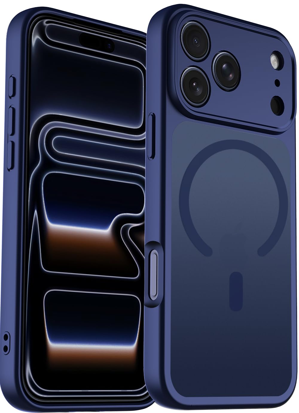 Photo 1 of TZGZT Magnetic Case for iPhone 17 Pro Max (Deep Blue)