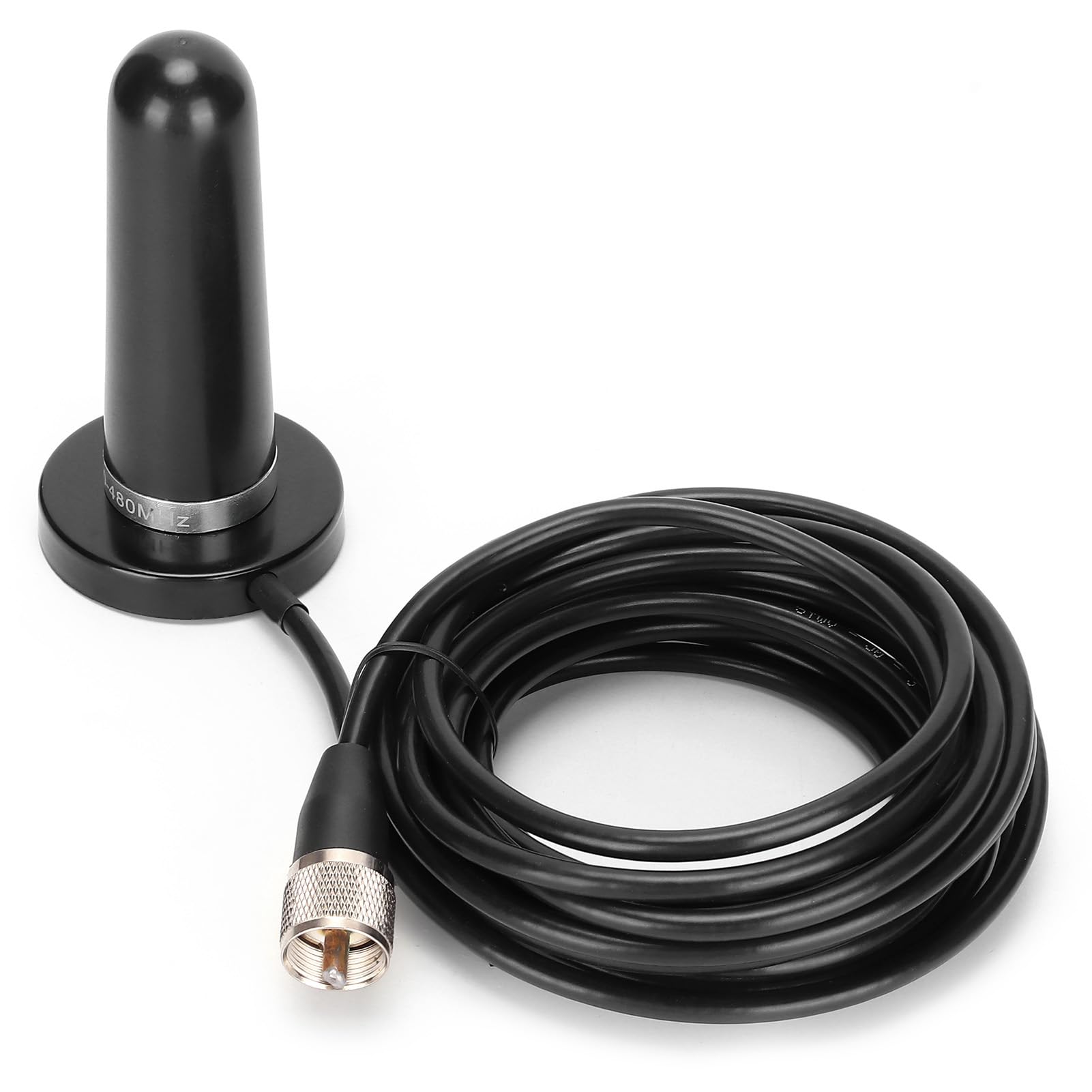 Mini Antena de Coche de Doble Banda con Excelente Recepción para Radios y Incluye Alimentador de 5 M