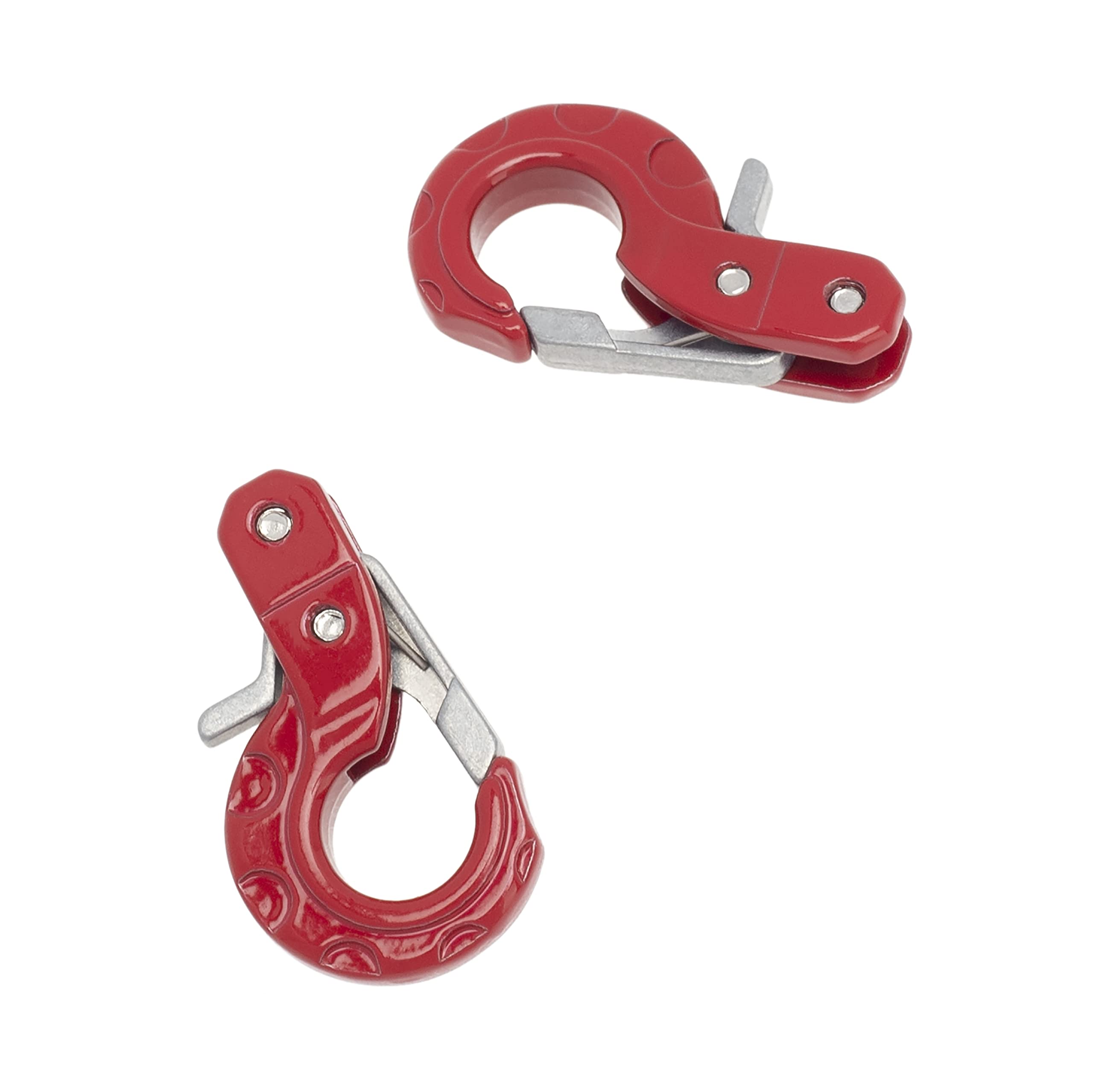 Crochets De Remorquage Rouges Pour RC Crawler – Compatible SCX10, TRX4, CC01, D90, D110 – Métal Costaud, Look Réaliste