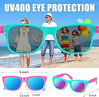 Vista 11 de Gafas de sol para niños a granel, gafas de sol neón con protección UV400 para niños y niñas