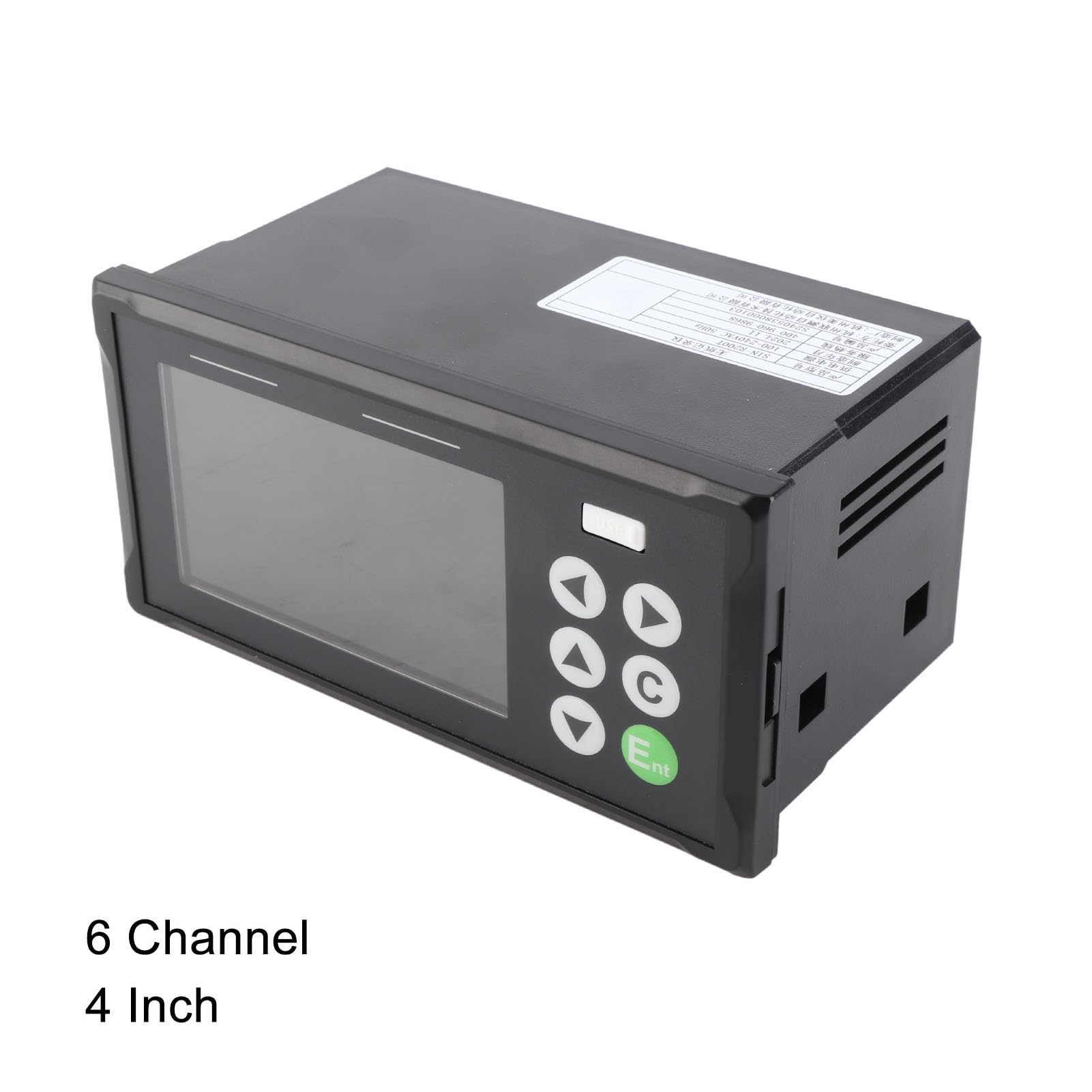 Logger de Datos de Temperatura Digital, Grabadora USB de Múltiples Canales con Gráfico de Curva de Pantalla LCD e Informes para el Monitoreo de la Humedad de la Temperatura