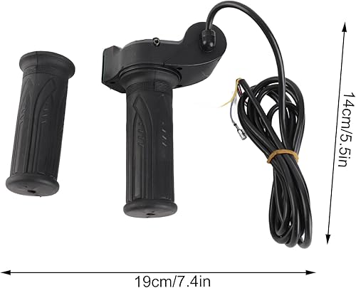 Miniatura 3 de Agarradera eléctrica, 1 par de manillar de acelerador con pantalla LED para coches scooter