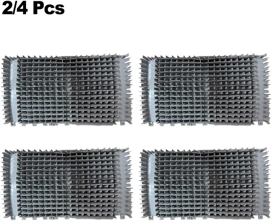 Pool Cleaner Brush Replacement Parts 6101641-R2 Climbing Brushes Compatible For Dolphin for DX3 for DX4 M200 Robotic Pool Cleaners Grey Front Rear Brush Set(2pcs)