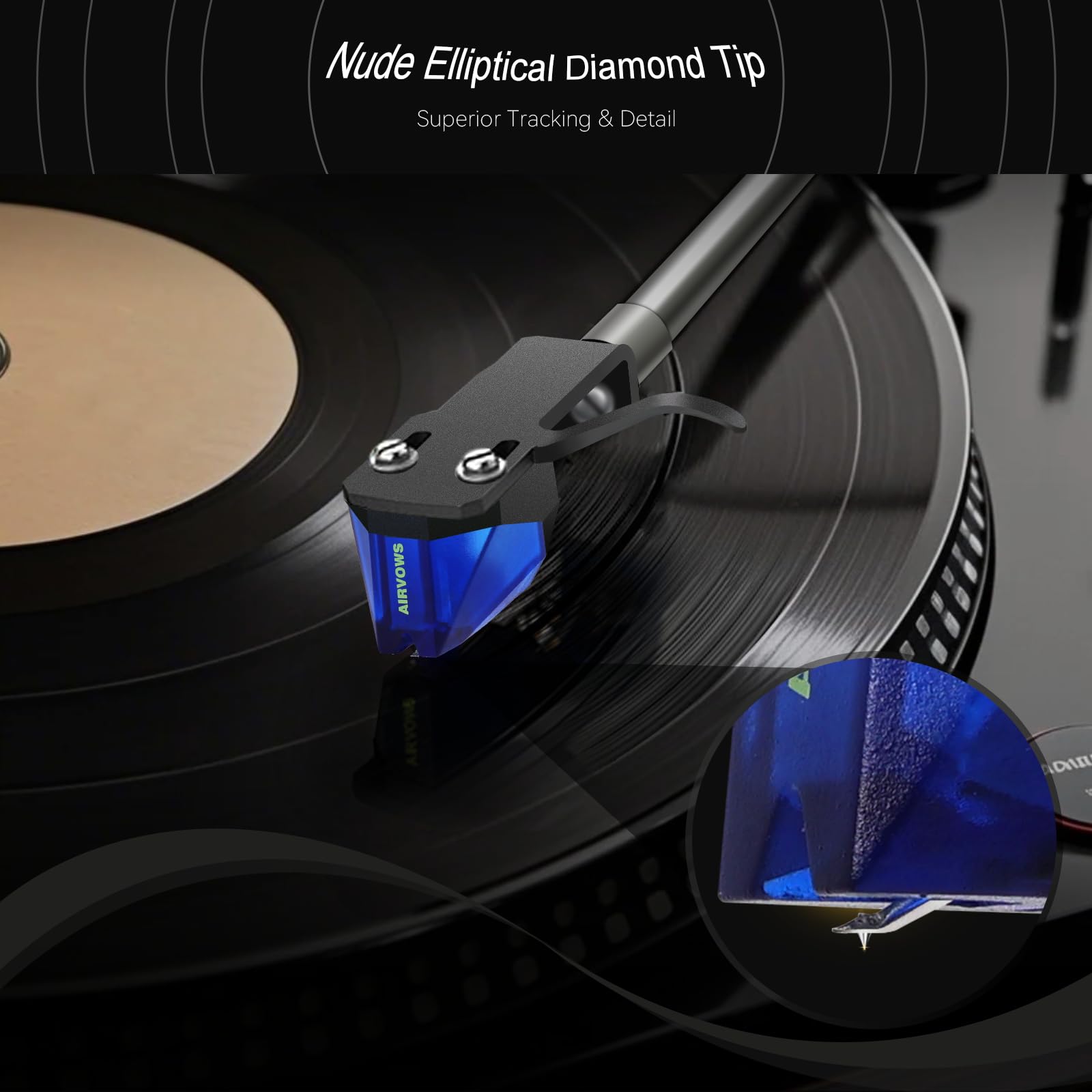 Stylus 2m Blue, Compatible with Ortofon 2m Red & 2m Blue