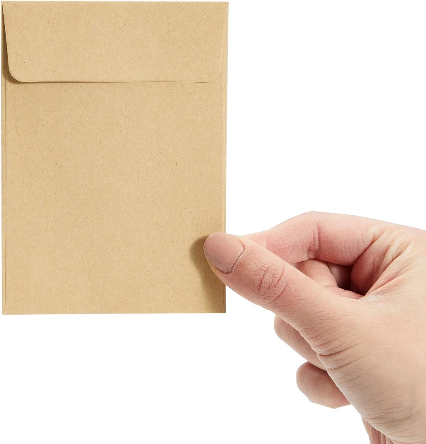 400 mini enveloppes vierges carrées en papier kraft