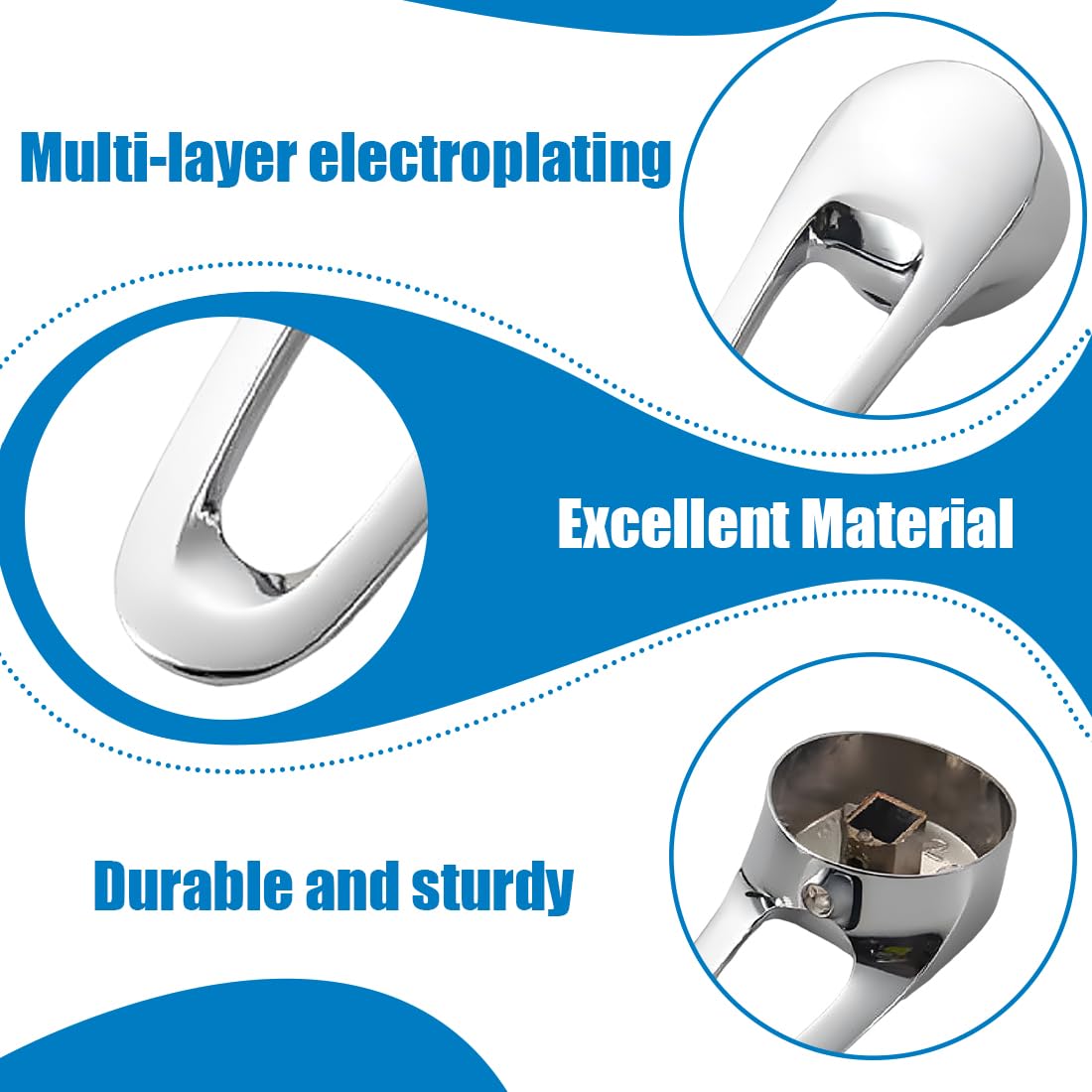 1 Pezzi Maniglia Miscelatore Doccia, Buco 10X11Mm Maniglia A Leva Per Rubinetto Per Rubinetto A Maniglia Singola Con Cartuccia Da 50Mm Di Diametro Rubinetto Dell'Acqua Hd(C)