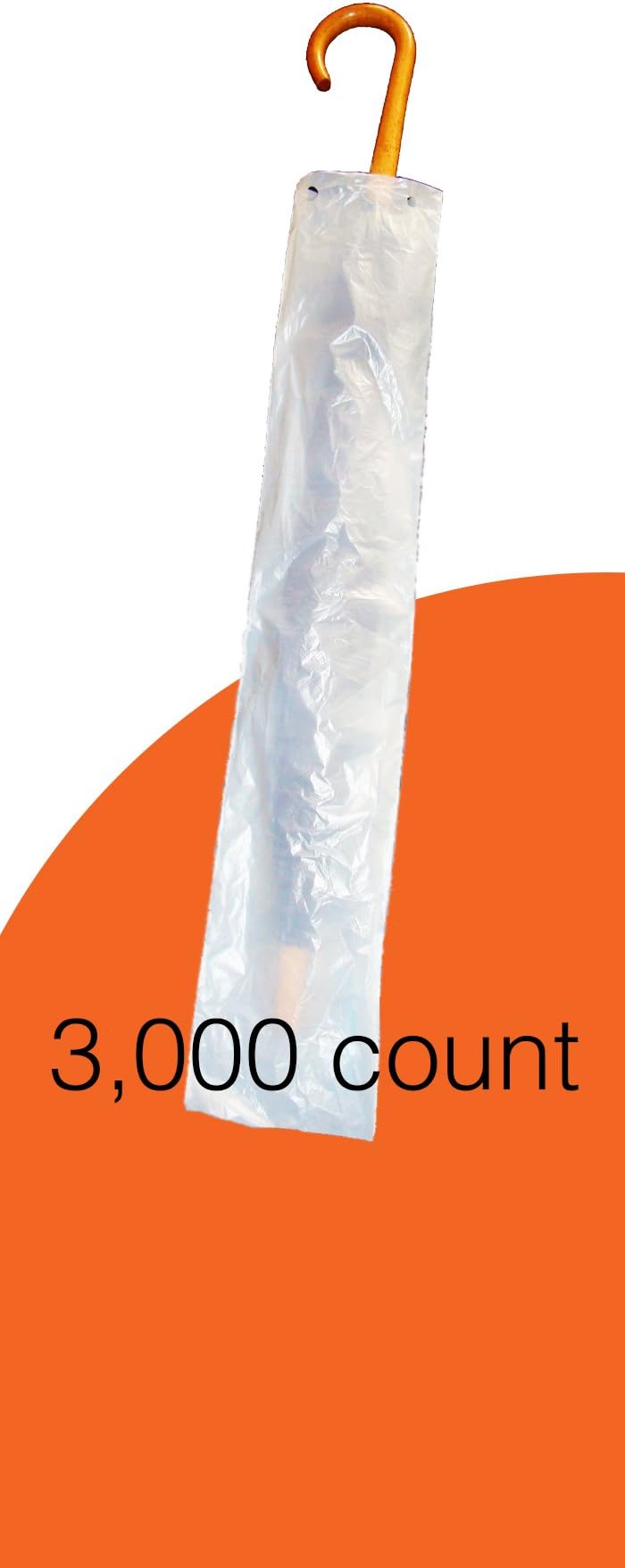 RainSafe RS1000S - Large Wet Umbrella Bags | 3,000 Count