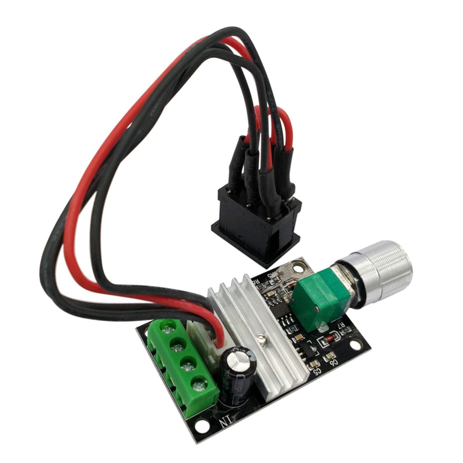 adjustable pwm dc motor controller 6v 12v 24v 28v reversible pulse button