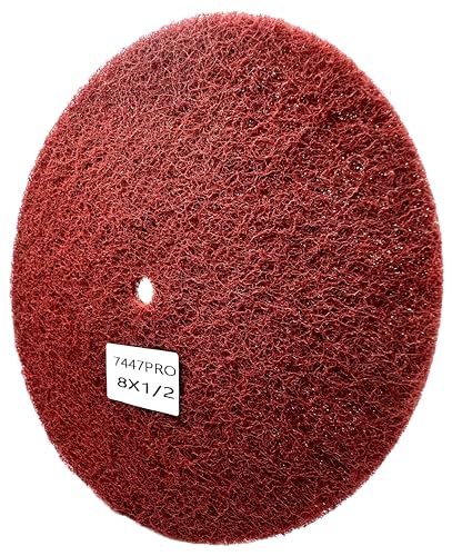 4 pack 8 x 12 very fine 7447 pro non-woven buffing blending cleaning light deburring amp finishing discs pack of 4