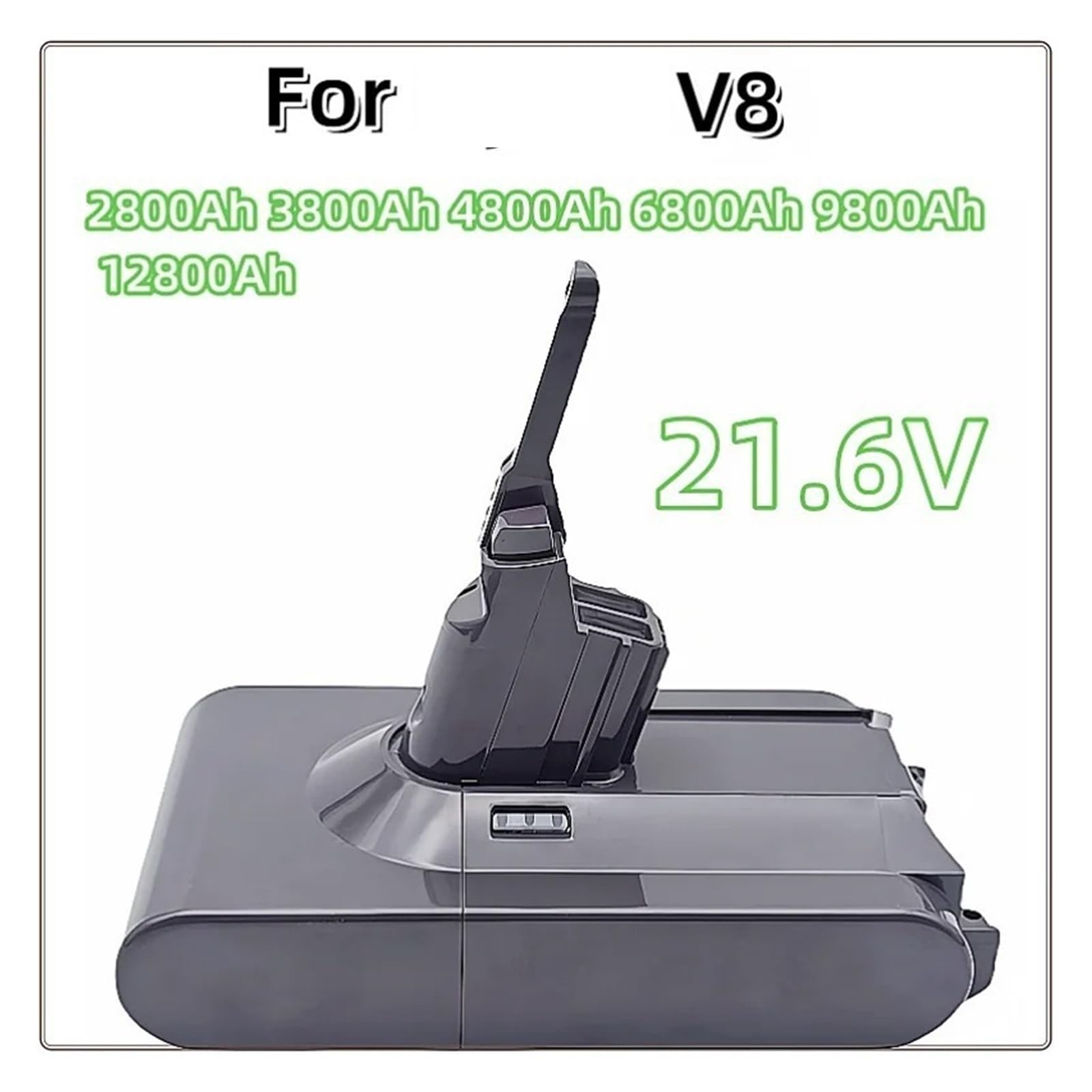Batteria for aspirapolvere, compatibile con Dyson, serie V8 | Batteria sostitutiva for aspirapolvere senza fili, batteria for aspirapolvere portatile(6.8Ah battery-1)