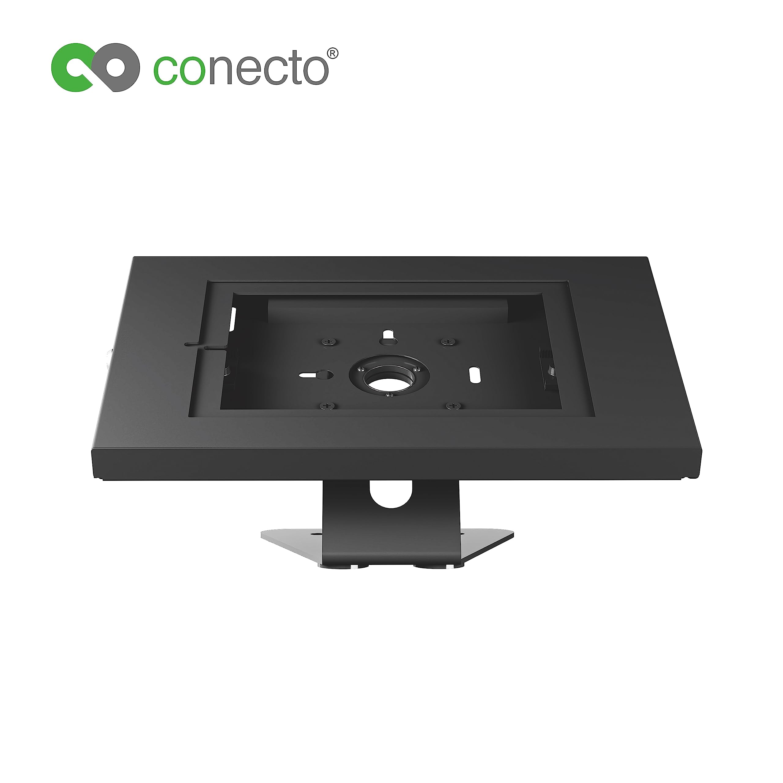 Conecto Supporto da Banco per Tablet con Blocco per iPad 5/6/7/8/9, iPad Air 9.7/10.5/10.9/11, Tab A 10.1 (2019), Tab A7, S6 Lite 10.4/10.5/11, Nero