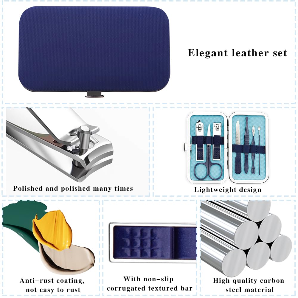 Kit de cuidado de uñas, juego de cortaúñas, kit de manicura para mujeres, kit de manicura y pedicura, kit de corte de uñas, juego de manicura profesional, kit de aseo, herramientas de uñas, kit de