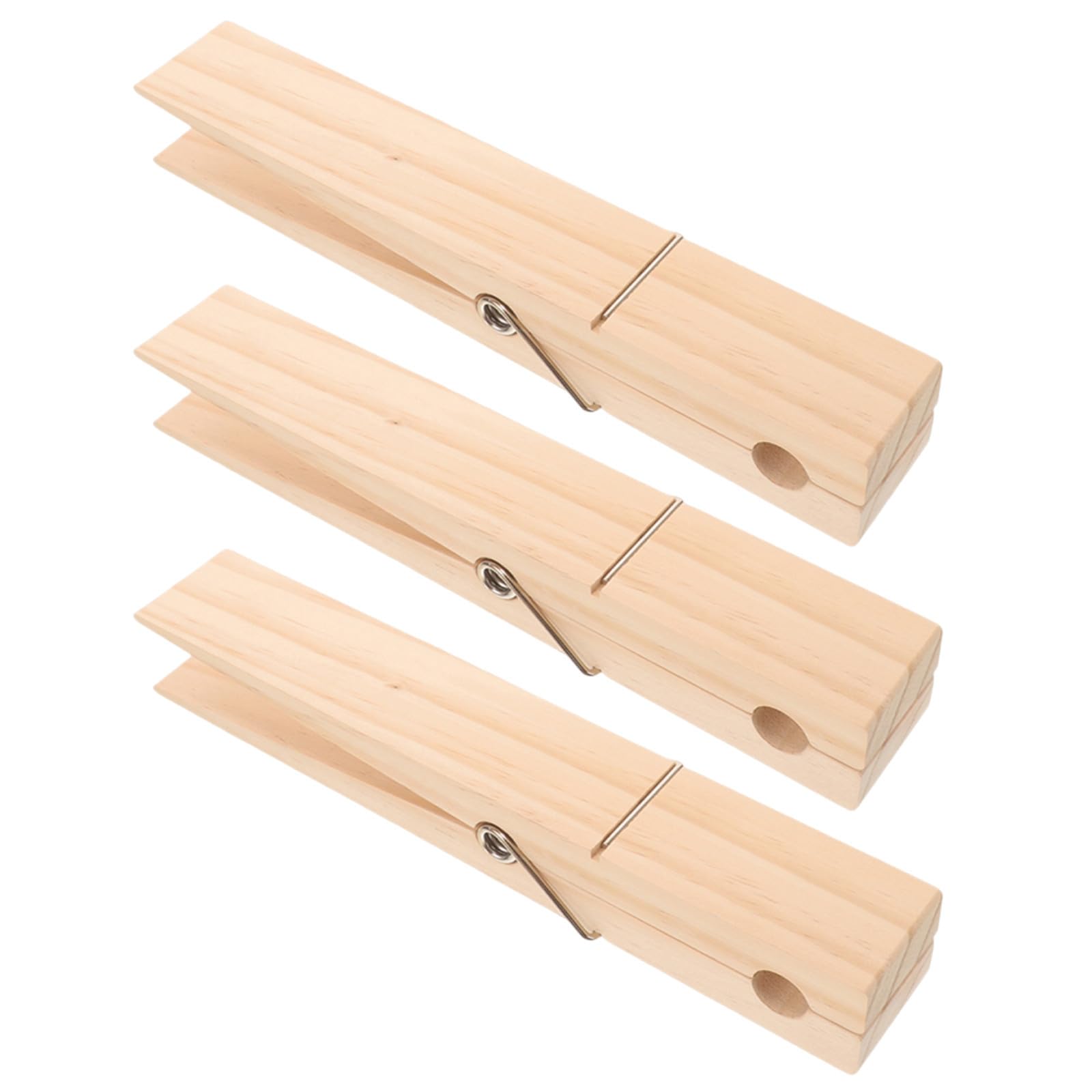 Soporte de Toallas de Madera Resistente para Baños Pequeños con 3 Ganchos, Tamaño 30x4x5 Cm, Adecuado para Sujetar Toallas Grandes sin Dañar Fibras