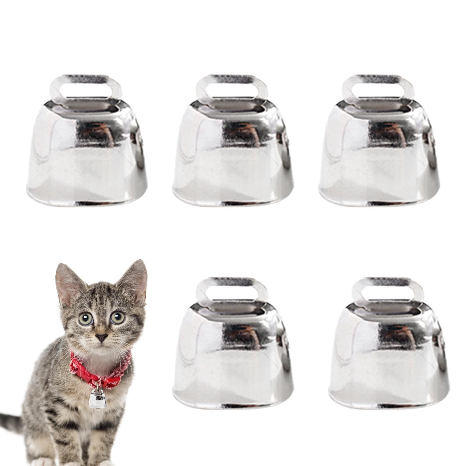 Dtaeye Lot De 8 Cloches Vache Rétro En Métal Bronze – Son Clair Et Fort, Anti-Vol Pour Chiens, Chats, Animaux Ou Déco