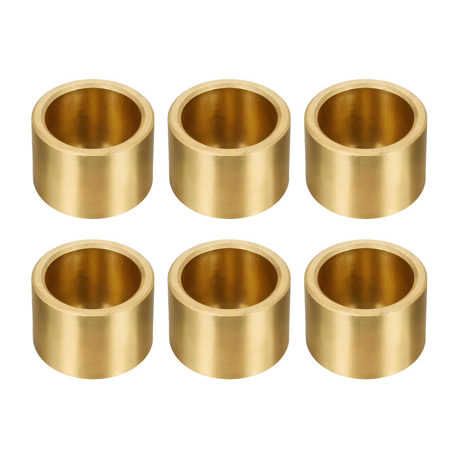 sourcing map Lot de 6 roulements à manchon, alésage de 25 mm x 32 mm de diamètre extérieur x 22 mm de longueur, bagues auto-lubrifiantes en bronze fritté