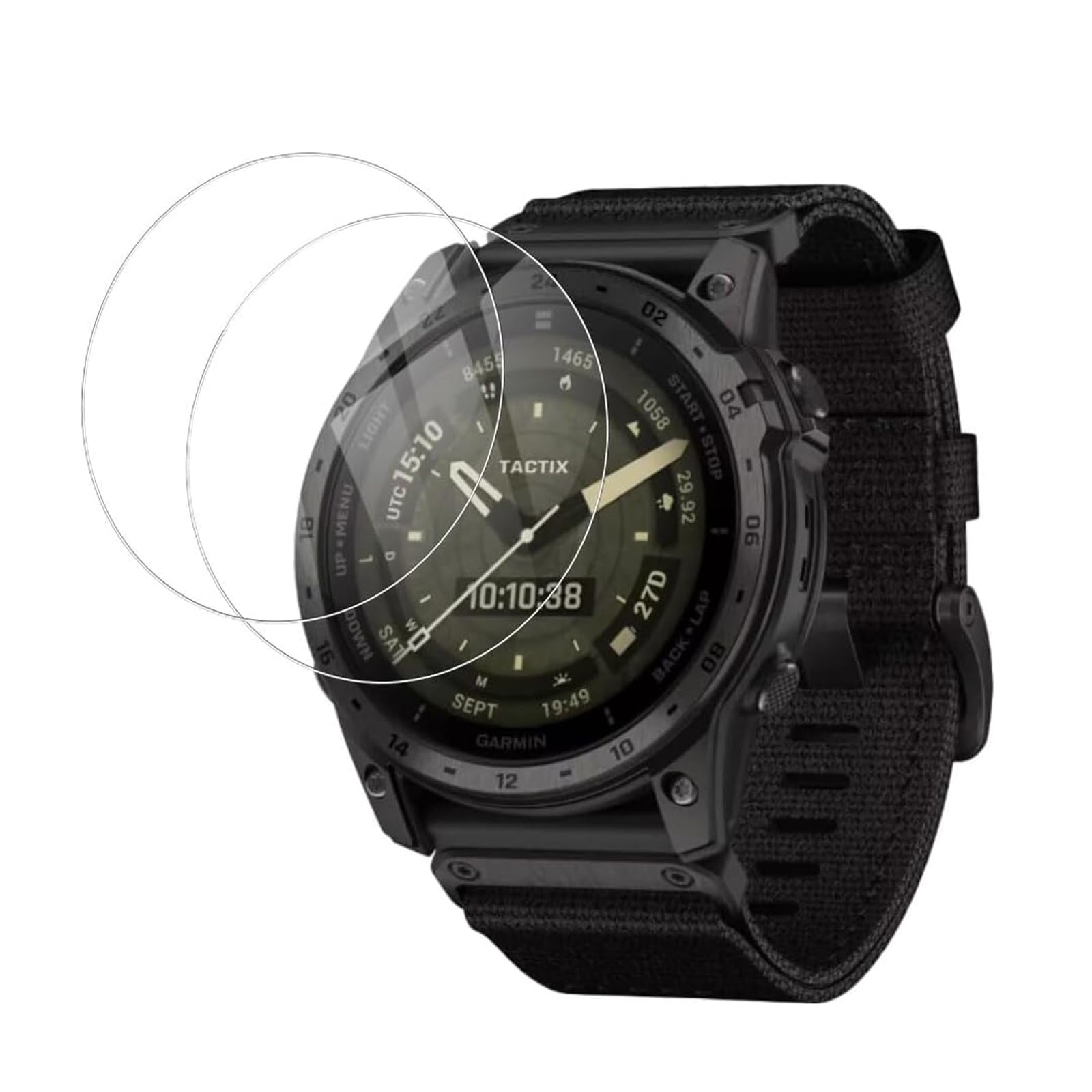 Amazon | 【2枚セット】For GARMIN tactix 7 AMOLED ガラスフィルム 