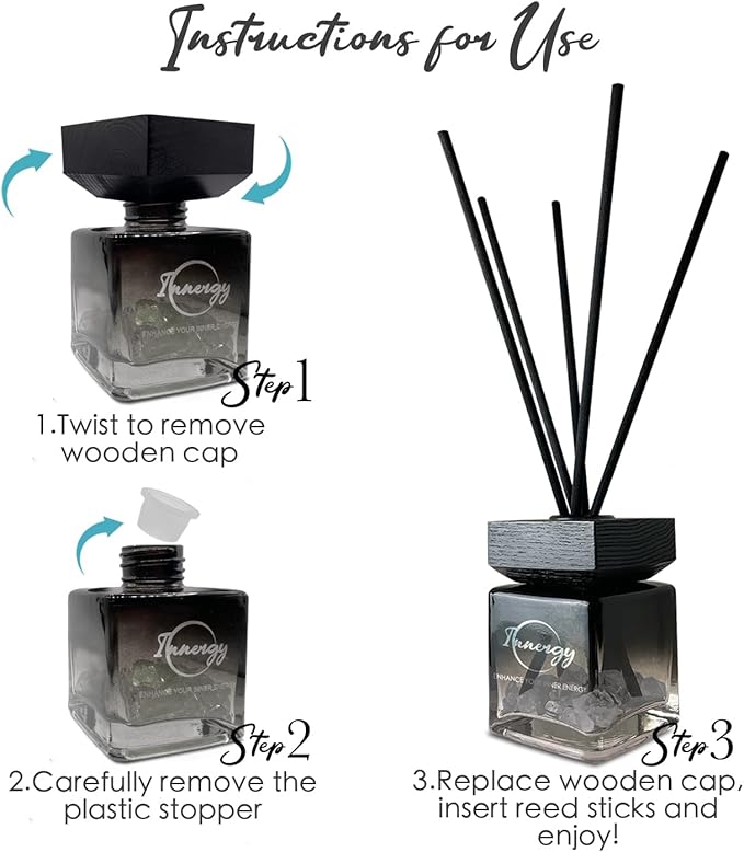 Difusor de Aromas Innergy Pisces con Cristales 100ml miniatura 6
