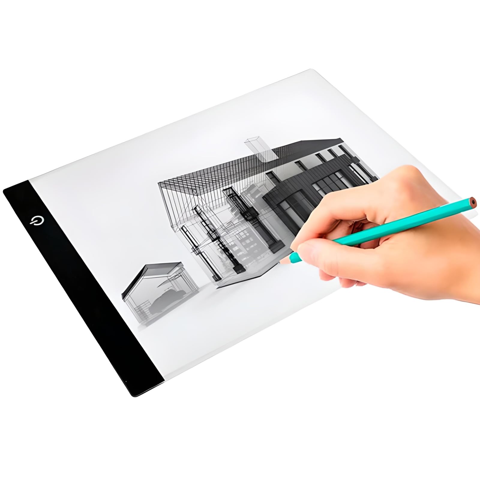 Retoo Mesa de Luz para Calcar A4, LED Tableta de Luz Dibujo Tablero de Pintura de Ultrafino de 4 mm, Cable USB Tablero luminoso para, Animación Dibujo Diseño Bosquejo Bordado Bocetos
