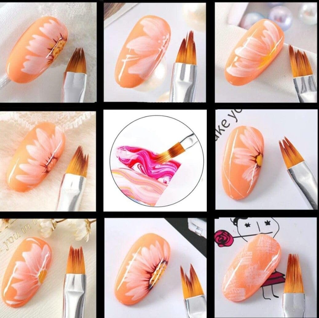 Coslifestore 8PCS Nail Art Brush Set for Nail Design 1