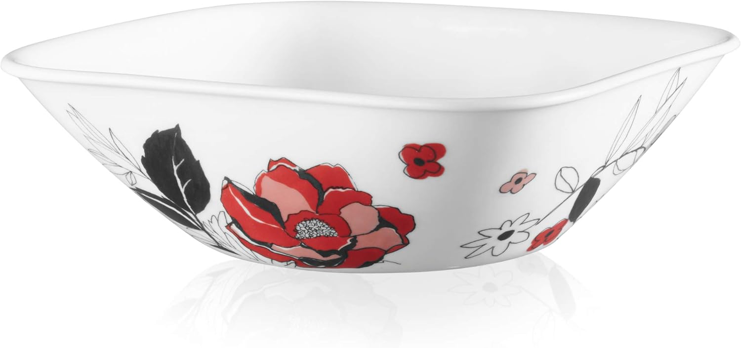 Crаzу Dеаlѕ Corelle Boutique Square Chelsea Rose 16-Piece Chip Resistant Dinnerware Set, Service for 4 Exсluѕіvе Corelle Boutique Square Chelsea Rose 16-Piece Chip Resistant Dinnerware Set, Service for 4