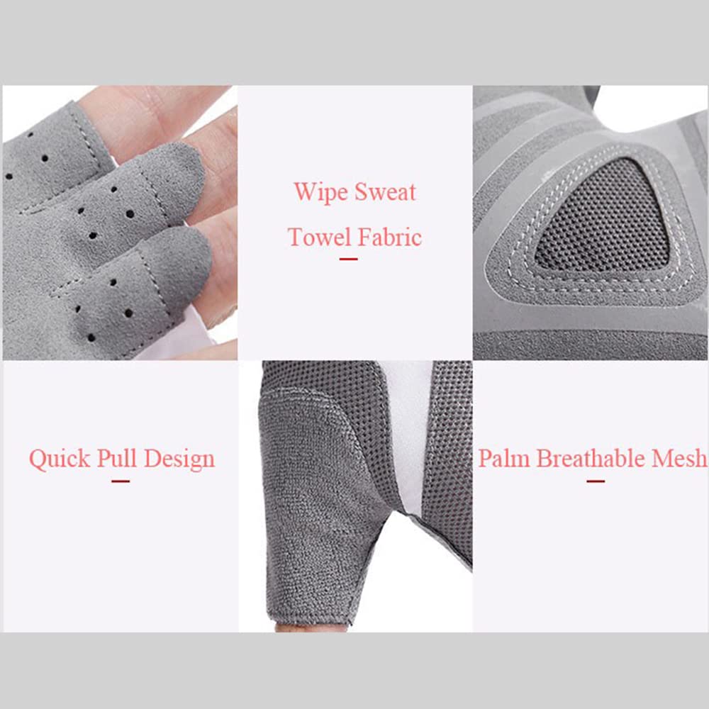 1 par de guantes de gimnasio profesionales para mujer, guantes de entrenamiento para levantamiento de pesas, guantes deportivos transpirables para culturismo, guantes protectores de mano de medi