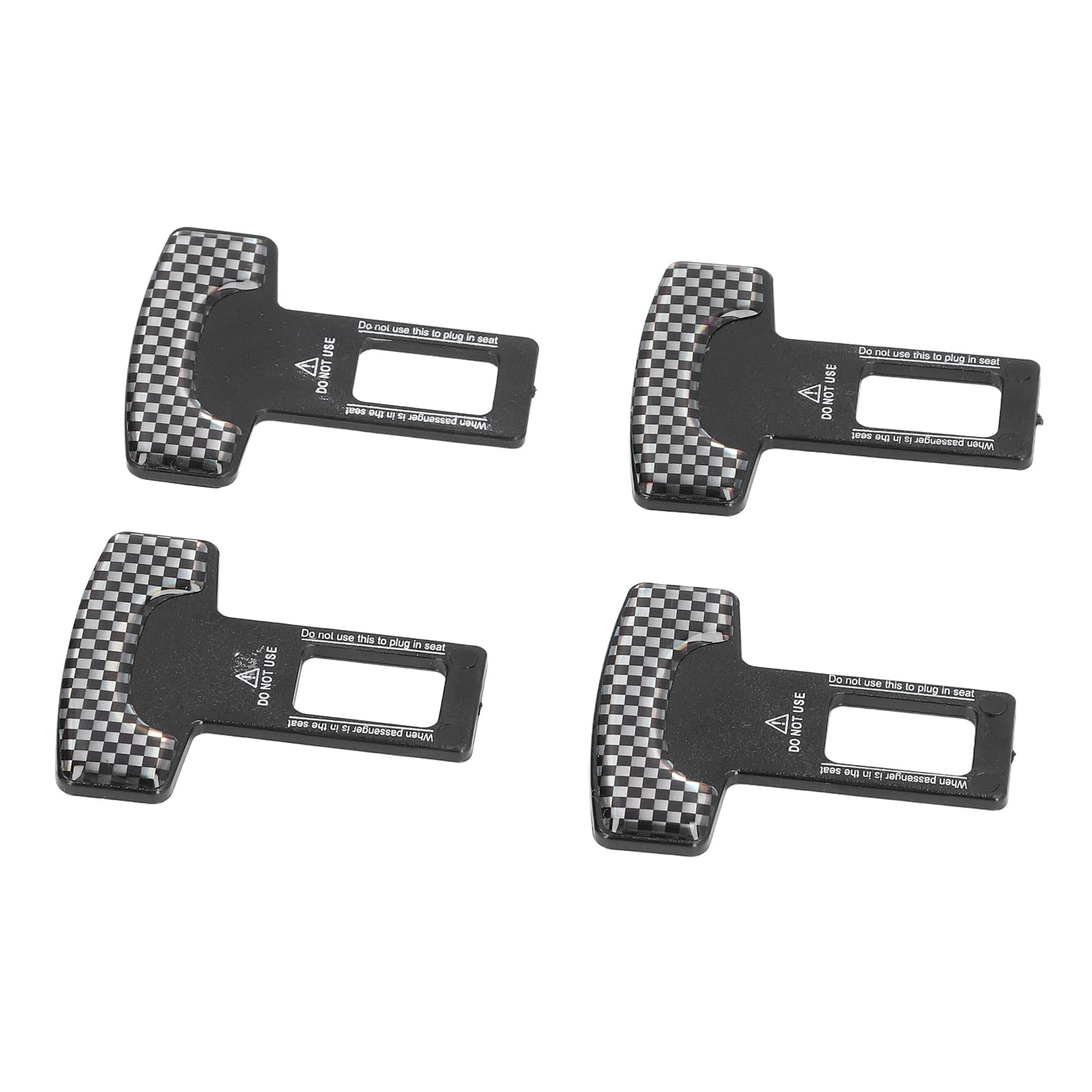 YOUTHINK 4PCS Safe Seat Belt Clips, Seat Belt Pads Universal Slot Plugs Car Safety Adjuster Clips for Van Truck SUV All Cars Model 4PCS Safe, Aluminum Alloy Car — view 3