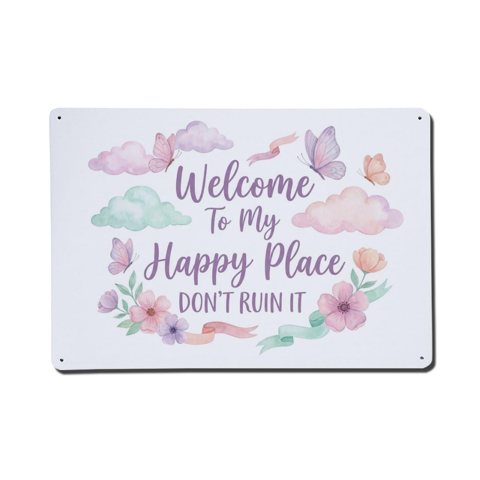 Blossom Dreamy Bedroom Humor Metal Tin Sign Plaque Wall Decor for Cafe, Club Bar, Office, Home Garden Metal Poster 8x12Inch