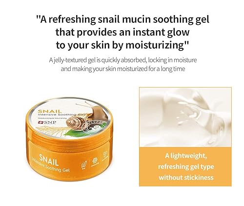 Miniatura 4 de SNP - Gel calmante intensivo de caracol - Máxima refrigeración e hidratación para todo tipo de pieles sensibles - Excelente alivio después del