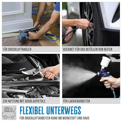 Güde Compressor 580/10/100 H/400 V (3000 W, 100 l ketel, oliegesmeerd 2-cilinderaggregaat, riemaandrijving, max. 10 bar, eff. leverhoeveelheid 400 l/min, drukregelaar, 2 manometer, 2 - Afbeelding 5