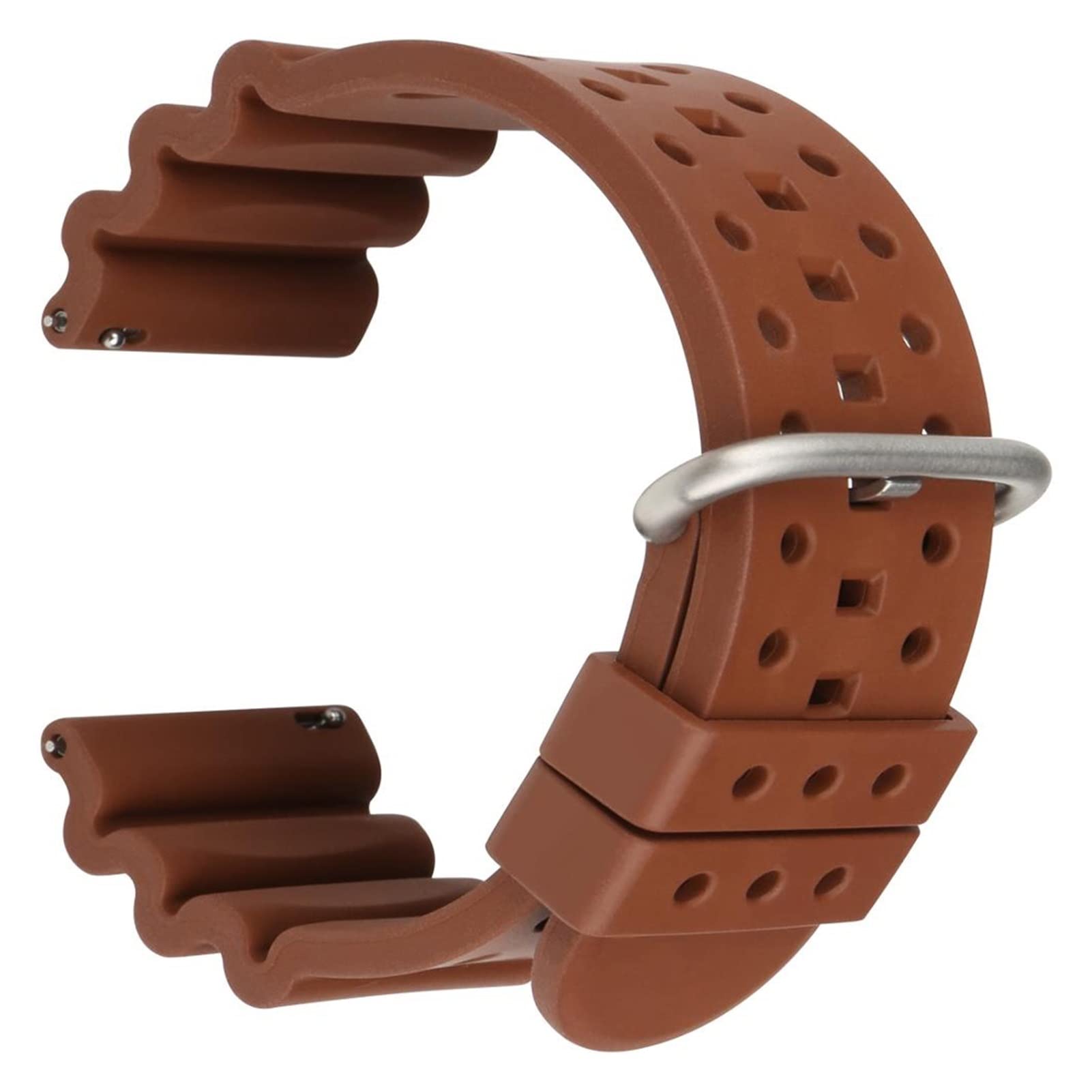 Premium-Uhrenarmband aus Fluorkautschuk, 20, 22, 24 mm, Schwarz, Braun, Schnellverschluss, Sport-Taucheruhrenarmband, passend für Gürtel