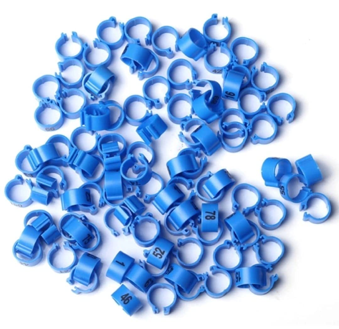 Acro Pigeon Leg Plastic Foot Clip Rings Band 8mm 100PCS 1-100 Serial Number for Dove Cocktail Parrot Chick & Other Birds Tags Sky Blue Colour (B094NMP5SP) Amazon Price History, Amazon Price Tracker