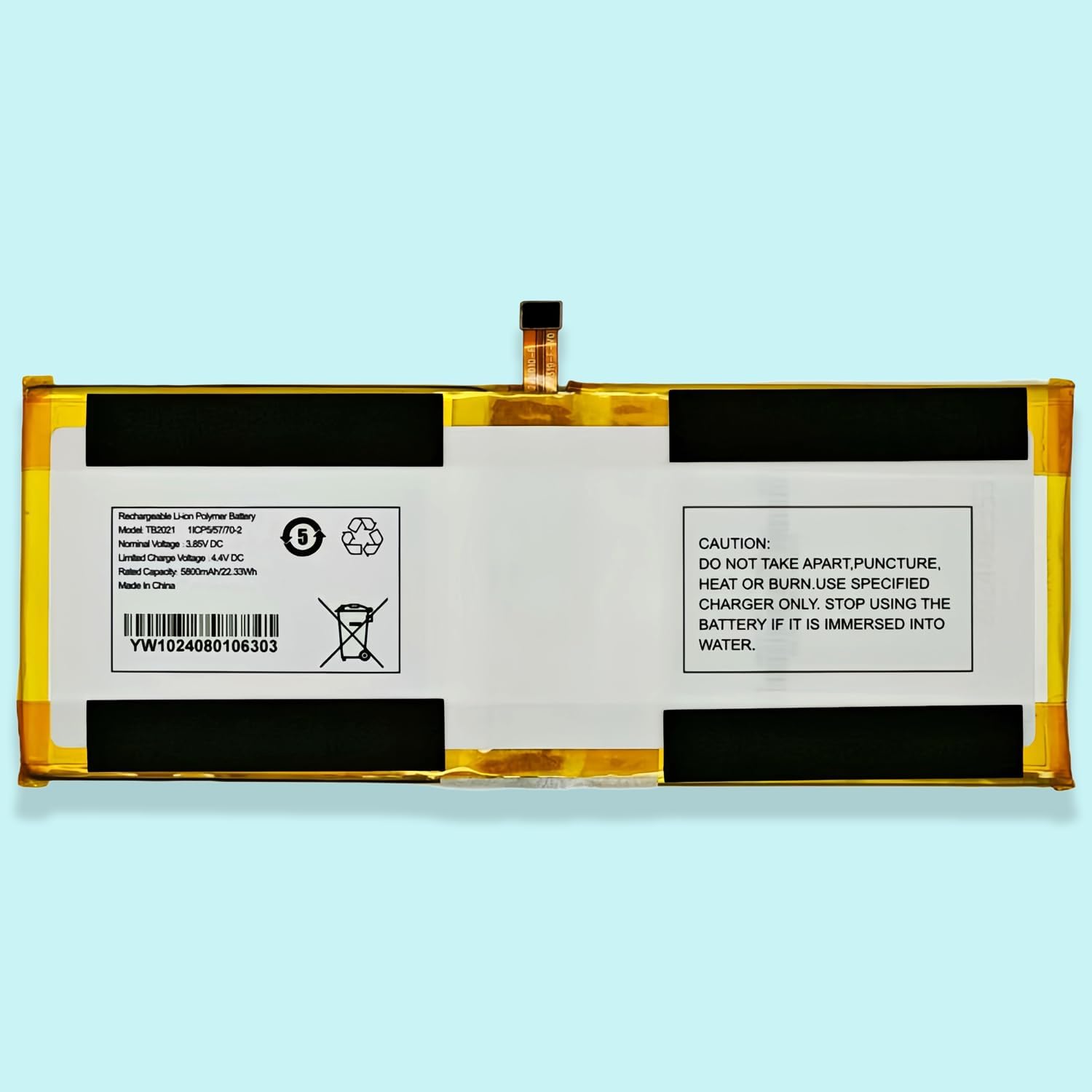 TB2021 Replacement Battery for AUTEL MaxiBAS OTOFIX IM1 IBQ069GA 5800mAh 3.85V Li-ion Rechargeable Battery