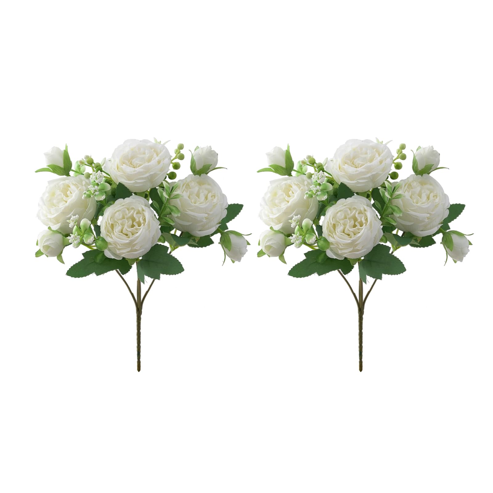 Msioytog 2pcs Beautiful Bridal Bouquets Romantics Wedding Celebrations Bridesmaids Flowers for Special Occasion Home Decoration Flowers