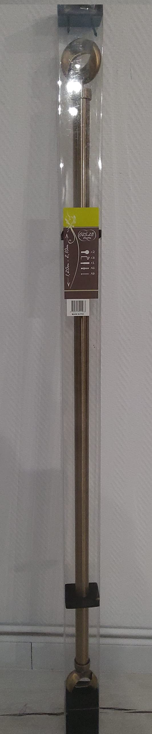 Kit tringle 25/28 mm extensible 120-210 cm Eye L.Vie pour rideaux