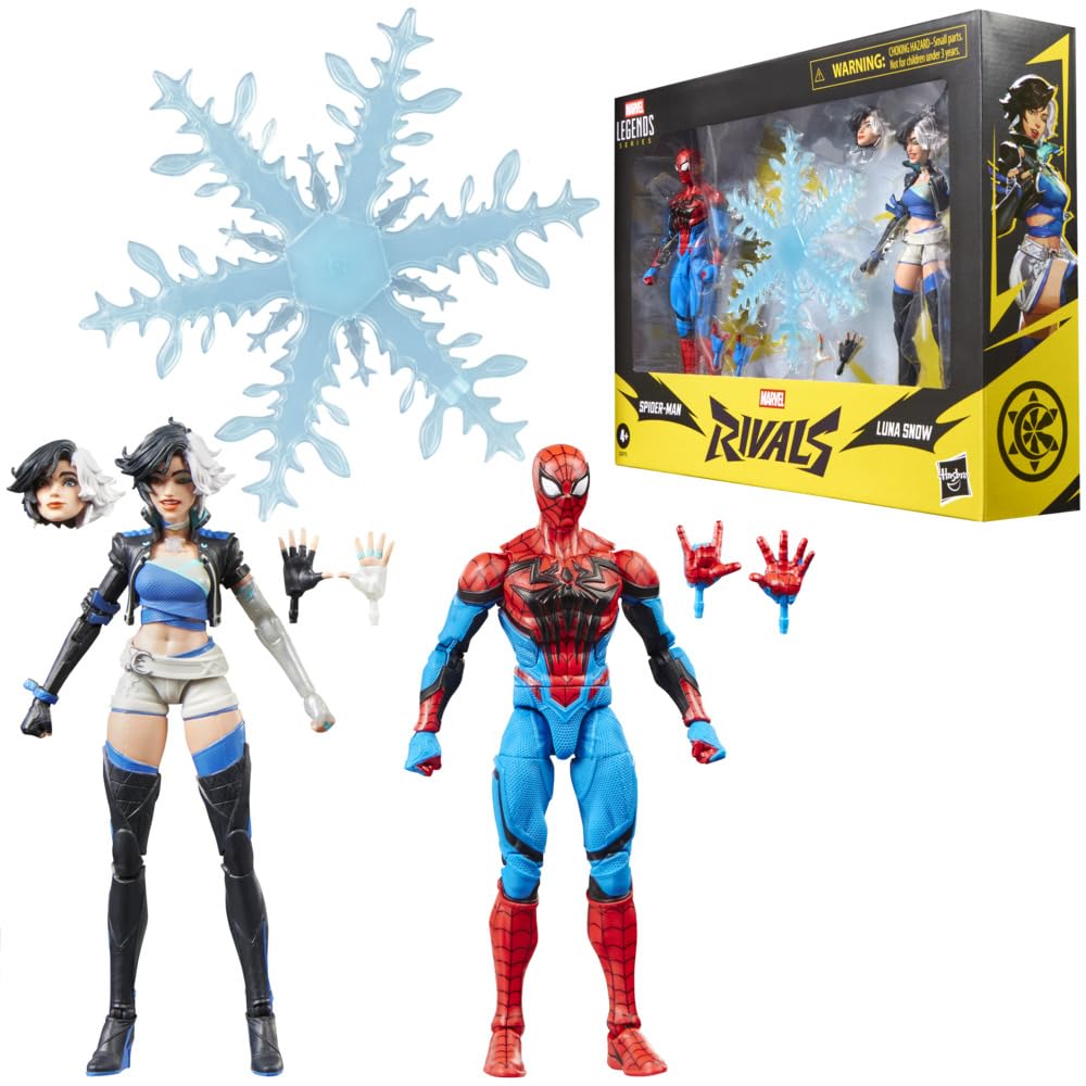 Marvel Legends Series, Marvel Rivals, Spider-Man y Luna Snow, Figuras coleccionables de 15 cm inspiradas en el Videojuego