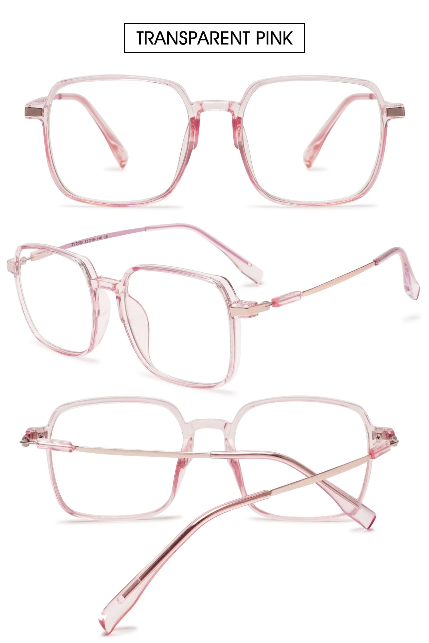 VEVESMUNDO Selbsttönende Blaulichtfilter Lesebrille Photochrome Groß Metall Stylisch Sonnenbrille Grau Getönte Brille mit UV-Schutz für Damen Herren