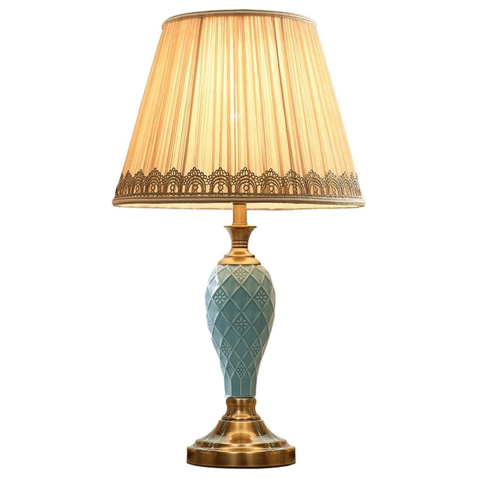 Lampa stołowa w amerykańskim stylu wiejskim z przyciskiem, nadaje się do salonu, sypialni, sypialni, kuchni lub korytarza.
