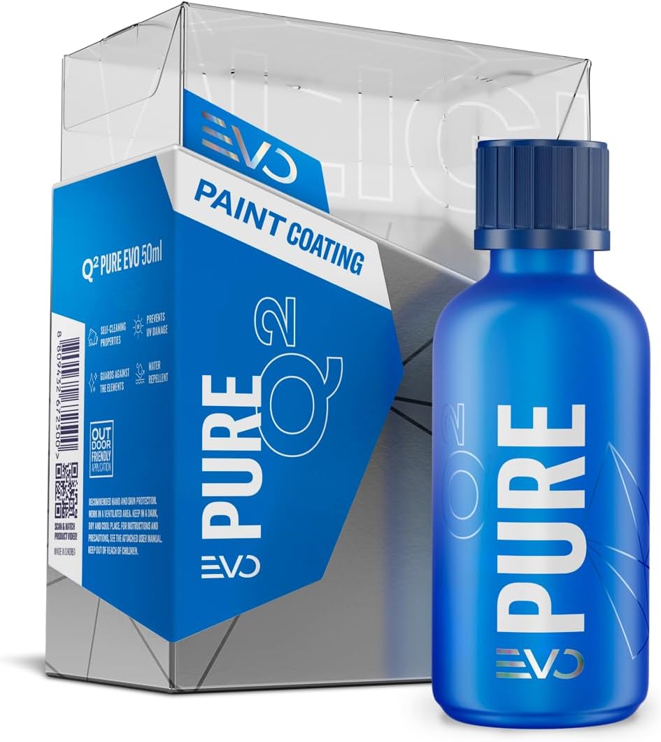 Pure EVO Ceramic Coating Ultra Gloss sio2 Hard Deep Shine Paint Protection Water Beading Chemical Resistance Easy Application One‑Layer Car Coating Extreme Durability